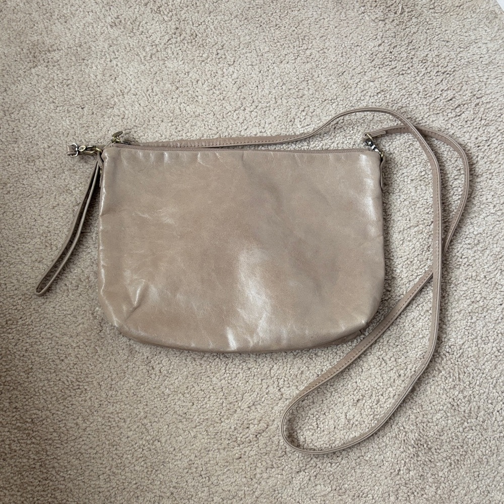 HOBO Tan Leather Crossbody Bag